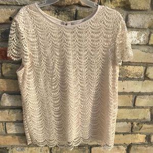 🎉SALE🎉 Scalloped cream top